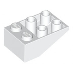 Покривна плочка 2X3/25° инверсна : {бял}