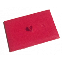 Train Bogie Plate (Tile, Modified 6 x 4 with 5mm Pin): {ярко червен}