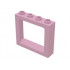 Window 1 x 4 x 3 Train - Hollow Studs: {светло червеникаво-виолетов }