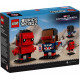 Фигури на Капитан Америка и Червения Хълк – БРИКХЕДЗ