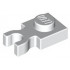 Plate, Modified 1 x 1 with U Clip Thick (Vertical Grip): {бял}