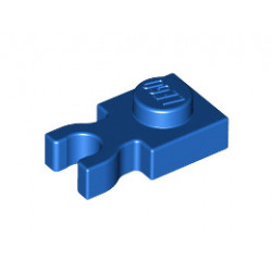 Plate, Modified 1 x 1 with U Clip Thick (Vertical Grip): {ярко син}
