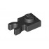 Plate, Modified 1 x 1 with U Clip Thick (Vertical Grip): {черен}