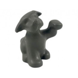 Dog, Belville, Sitting with Raised Paw : {тъмно сив}