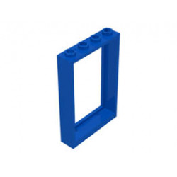 Window 1 x 4 x 5 with Hollow Studs: {ярко син}