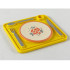 Scala Utensil Tray with Silver Eating Utensils Pattern: {ярко жълт}