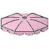 Belville Umbrella Top with Rounded Bottom Flaps: {светло червеникаво-виолетов }