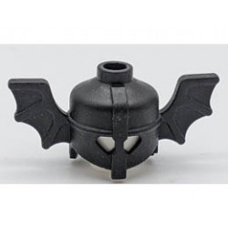 Minifigure, Headgear Helmet with Bat Wings: {черен}