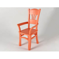 Scala Chair - Highback Dining: {ярко червеникаво-оранжев}