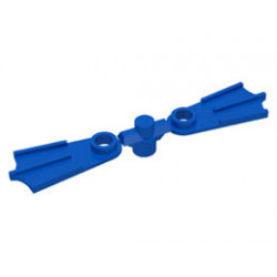 Minifigure Footgear Flippers, 2 on Sprue : {ярко син}