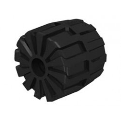 Wheel Hard Plastic Medium (35mm D. x 31mm) : {черен}