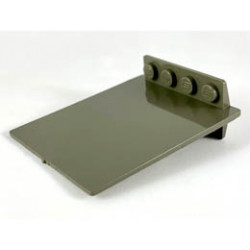 Door 2 x 5 x 5 Swivel, Flat Base: {тъмно сив}