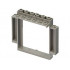 Door, Frame 2 x 8 x 6 Swivel with Bottom Notches: {тъмно сив}