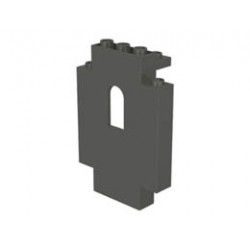 Стенен елемент 1X5X6 с прозорец: {тъмно сив}