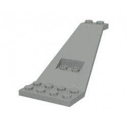 Wing Plate Bi-level 8 x 4 and 2 x 3 1/3 Up: {сив}