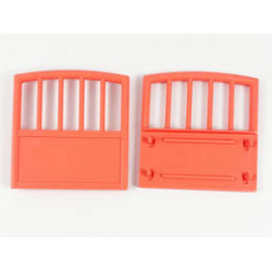 Scala Baby Crib Footboard 1 x 7 x 6: {ярко червеникаво-оранжев}