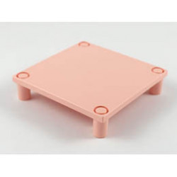 Scala Platform / Table 7 x 7 x 1 1/3 with 4 Legs: {светла сьомга}