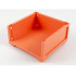 Scala Box 7 x 7 x 3 with 3 sides: {ярко червеникаво-оранжев}