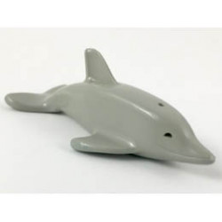 Dolphin with Normal Connection and Axle Holder: {сив}