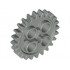 Technic, Gear 24 Tooth (2nd Version - 1 Axle Hole): {сив}