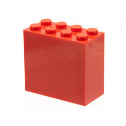 Тухличка 2X4X3: {ярко червен}