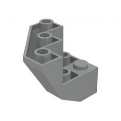Brick, Modified Facet 3 x 3 x 2 Bottom: {сив}
