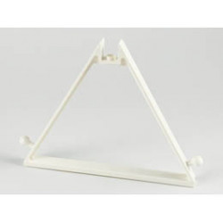 Belville Tent Frame 1 x 12 x 8 Triangle with Top Recessed Hollow Stud, Tow Ball on Sides: {бял}