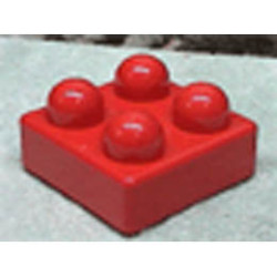 Primo Brick 2 x 2: {ярко червен}