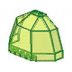 Windscreen 8 x 3 1/2 x 4 1/6 Canopy Half Octagonal: {прозрачно флуорисциращо зелен}