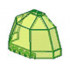 Windscreen 8 x 3 1/2 x 4 1/6 Canopy Half Octagonal: {прозрачно флуорисциращо зелен}