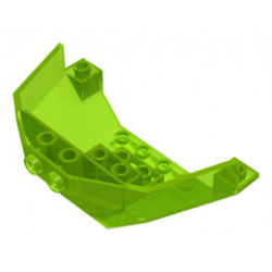 Cockpit 5 x 8 x 3 (Windscreen Bottom): {прозрачно флуорисциращо зелен}