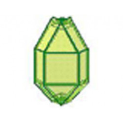 Panel 3 x 3 x 6 Corner Convex: {прозрачно флуорисциращо зелен}
