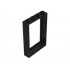 Window 1 x 4 x 5 with Hollow Studs: {черен}