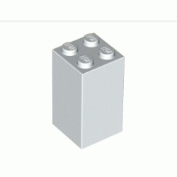 Тухличка 2X2x3: {бял}