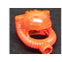 Minifigure, Headgear Helmet Space / Town with Breathing Hose : {прозрачно флуорисциращо червеникаво оранжев}