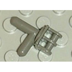 Minifigure, Utensil Grab Jaw Holder with Handle: {тъмно сив}