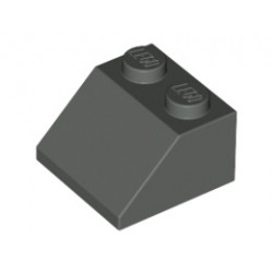 Покривна плочка 2X2/45°: {тъмно сив}