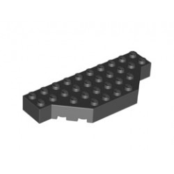 Brick, Modified 4 x 10 with Cut Corners: {черен}