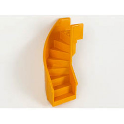Stairs 6 x 6 x 9 1/3 Curved Enclosed: {ярко жълто-оранжев}