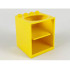Container, Cupboard 4 x 4 x 4 with Elliptical Hole for Sink: {ярко жълт}