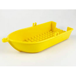 Boat, 18 x 8 x 3 1/3 with Oarlocks: {ярко жълт}