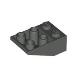 Покривна плочка 2X3/25° инверсна: {тъмно сив}