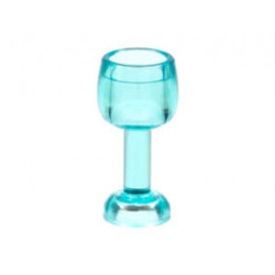 Minifigure, Utensil Goblet Large: {прозрачно светло син}