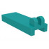 Hinge Tile 1 x 2 1/2 with 2 Fingers on Top: {ярко синьо-зелен}