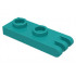 Hinge Plate 1 x 2 with 3 Fingers - Hollow Studs: {ярко синьо-зелен}