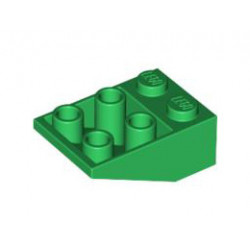 Покривна плочка 2X3/25° инверсна : {тъмно зелен}