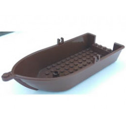 Boat, 18 x 8 x 3 1/3 with Oarlocks: {земно оранжев}