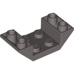Покривна плочка 4X2/45° инверсна : {тъмно сив}