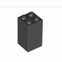 Тухличка 2X2x3: {черен}
