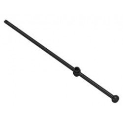 Bar 16L with Open Stud, Tow Ball, and Slit (Windsurfer Mast): {черен}